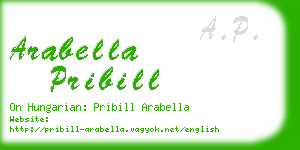 arabella pribill business card